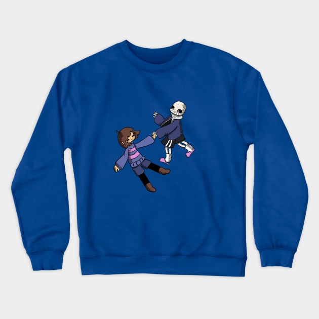 Sans and Frisk Crewneck Sweatshirt by KunkyTheRoid